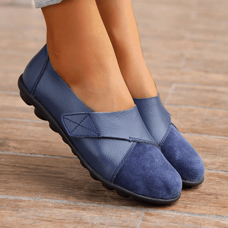 Ballerina Ortopédica Femenina Loafer de Cuero - Envío Gratis