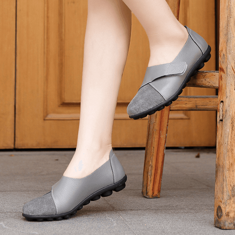 Ballerina Ortopédica Femenina Loafer de Cuero - Envío Gratis