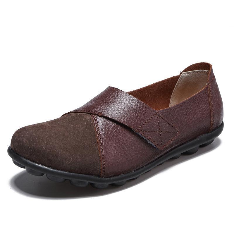 Ballerina Ortopédica Femenina Loafer de Cuero - Envío Gratis