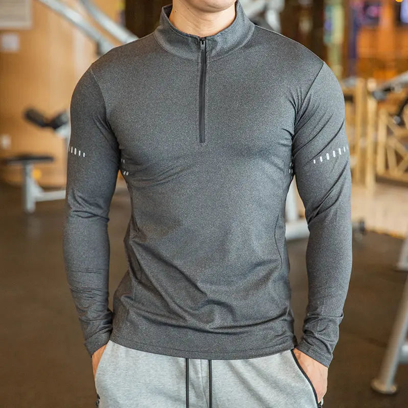 Camisa Dry Fit de Cuello alto para Hombre